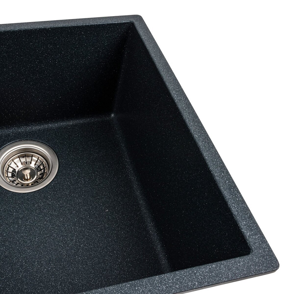 VALESO Гранітна мийка для кухні VALESO RUBA 4040 матова Антрацит Киев - изображение 4