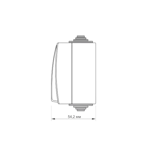 BINERA сірий Вимикач зовнішній 1кл IP65 з підсвічуванням Videx Житомир - фото 6