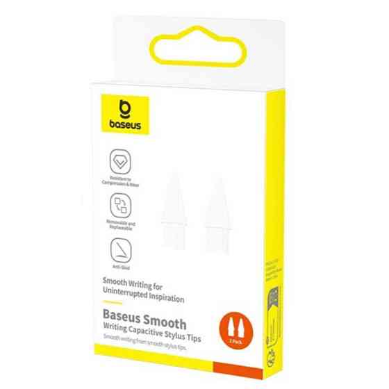 Змінні наконечники для стилуса Baseus Smooth Writing Capacitive Stylus Tips Moon White（2pcs） Одеса
