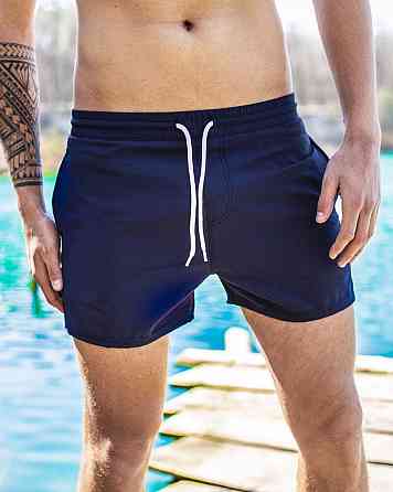 Плавальні шорти чоловічі темно-сині Pobedov Pool day BATAL Київ