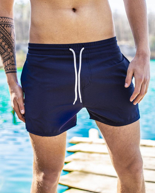 Плавательные шорты мужские темно-синие Pobedov Pool day BATAL Киев - изображение 1