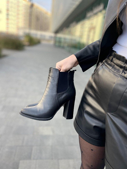 Nivelle Черевики жіночі NIVELLE 5436 чорні (весна-осінь, шкіра натуральна) (3918) 35р.37р.38р. Коломия - фото 1