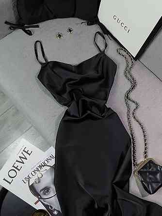 Жіноче романтичне елегантне плаття шовк Чорний, 44/46 Одеса