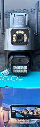 Качественная камера видеонаблюдения 8мп WIFI PTZ ICSee две камеры. Харьков