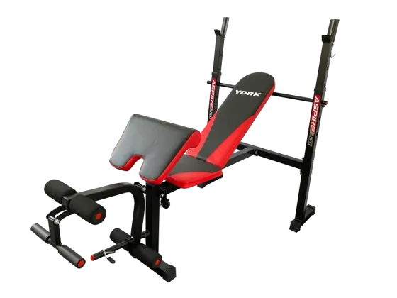 Лавка для жиму York Fitness ASPIRE 320 з стійкою для штанги та партою Скотта Київ