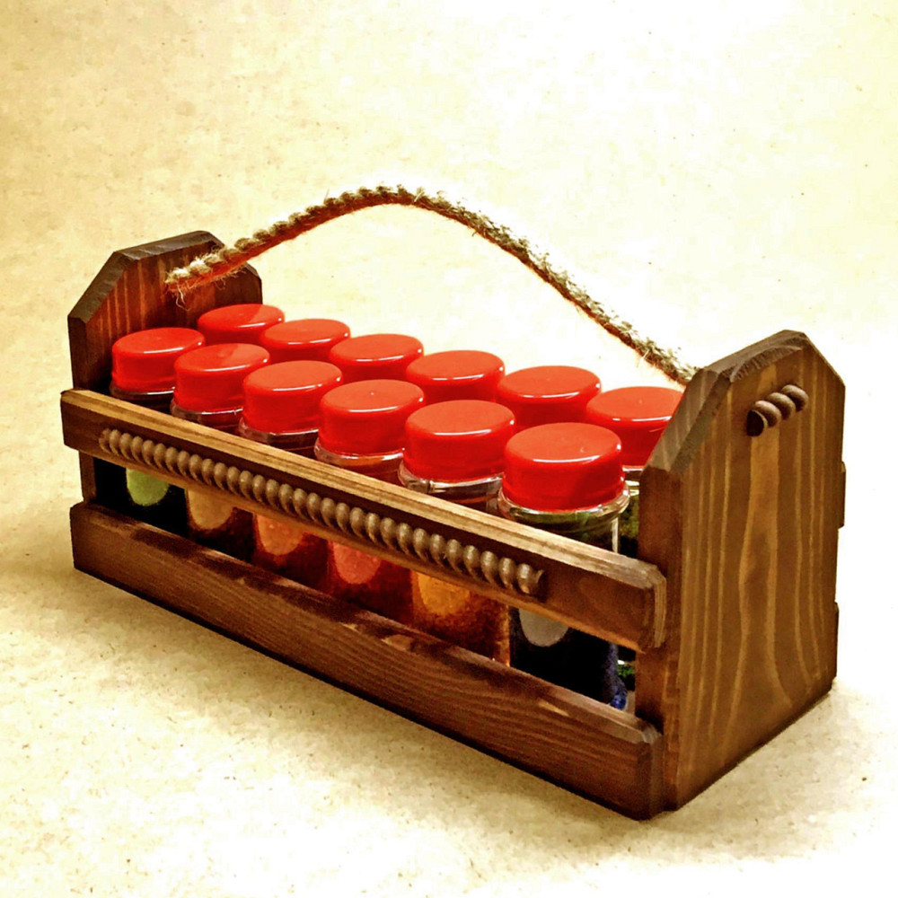 Органайзер для спецій "Баффало 12" латте Миколаїв - фото 1