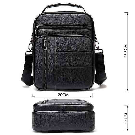 Мессенджер чоловічий шкіряний 20347 Vintage Чорний Київ