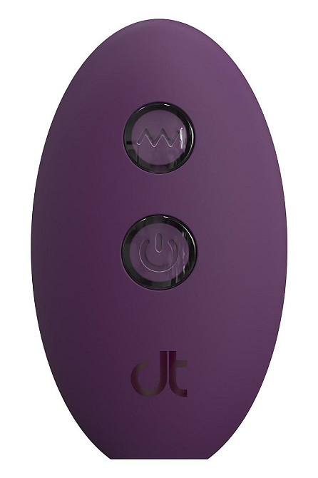 Анальный вибратор Dreamtoys Glam с пультом, фиолетовый, 12.8 см Sex Aura Киев - изображение 5