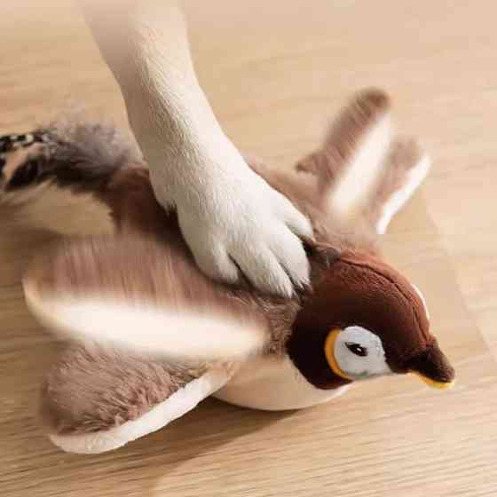 Інтерактивна іграшка для котів "Пташка" махаючими крилами / Гра-дражнилка для котів зі звуковими ефектами Київ