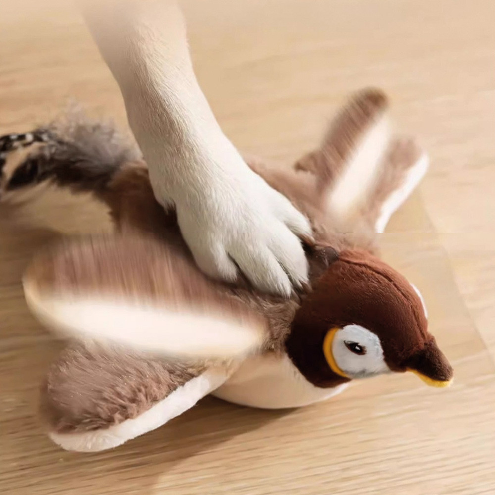 Інтерактивна іграшка для котів "Пташка" махаючими крилами / Гра-дражнилка для котів зі звуковими ефектами Київ - фото 6