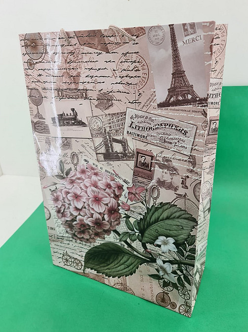 Пакет бумажный гигант вертиркальный (30х42х12)(артGV-047) (12 шт) Харьков - изображение 1