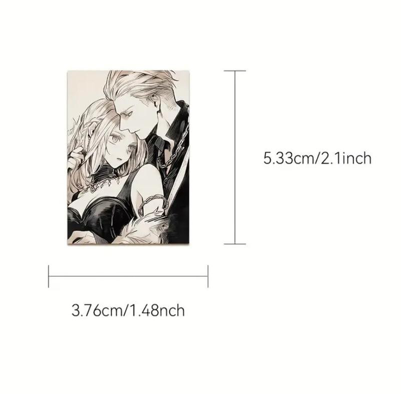 Романтические аниме наклейки. Наклейки Стикеры Аниме. Водонепроницаемые эстетические Аниме наклейки. Киев - изображение 2