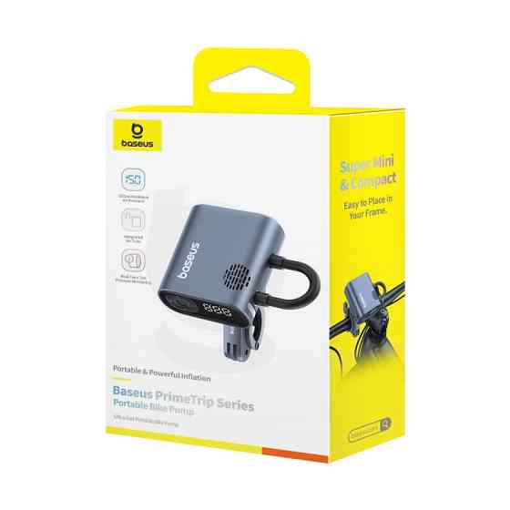 Автомобільний насос Baseus PrimeTrip Series Portable Bike Pump Cosmic Black Київ