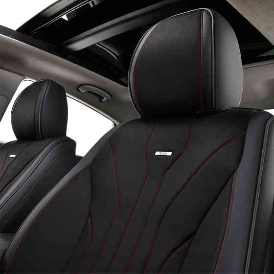 Комплект, 5D чохли для передніх сидінь Beltex Sierra, black-red 2шт Львів