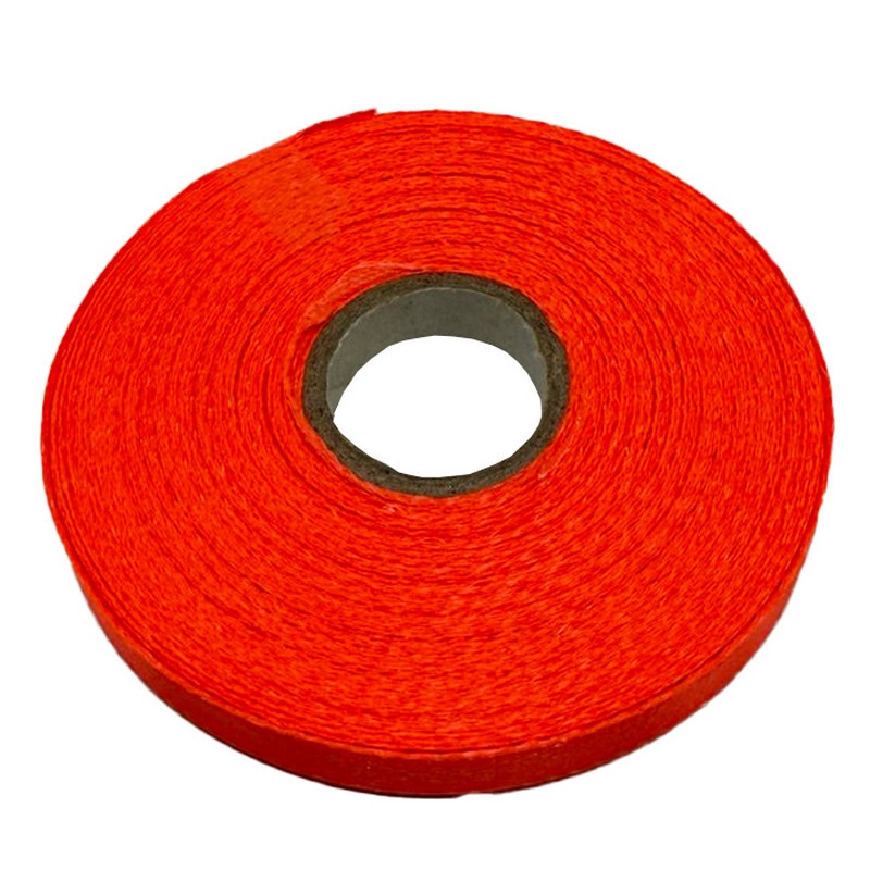 Атласная лента для рукоделия АБ-123, 0,6 см x 23 м, оранж неон Винница - изображение 1