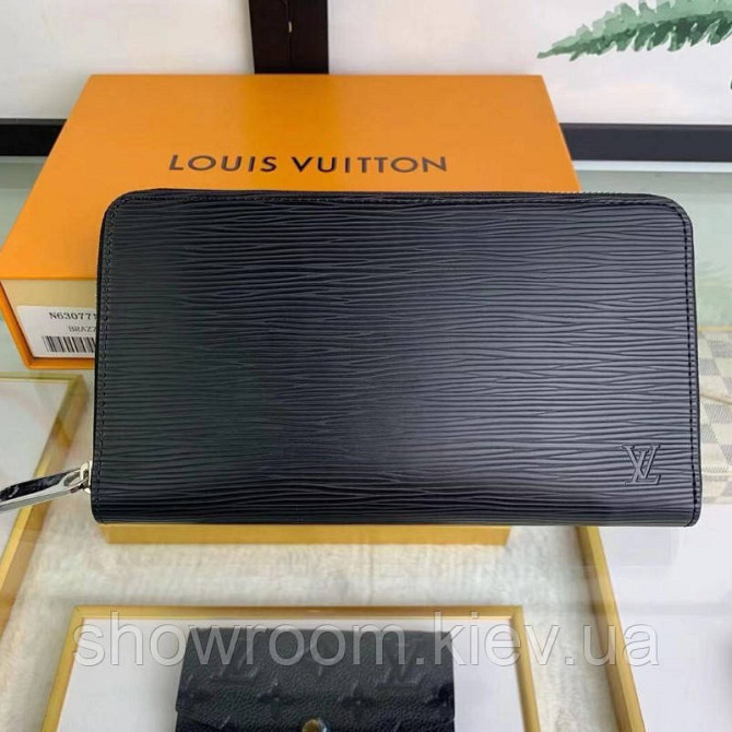 Чоловічий гаманець Louis Vuitton (60017-1) black Київ - фото 1