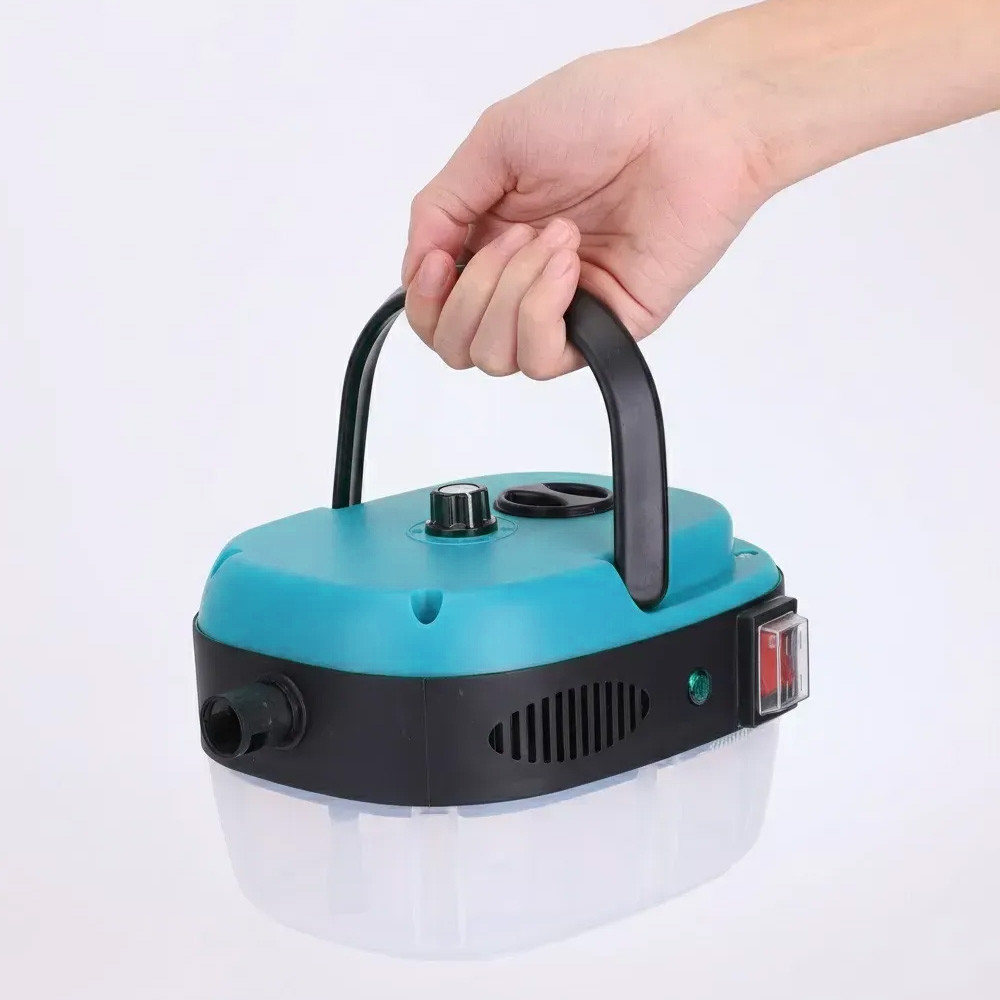 Портативный пароочиститель для дома, 2500Вт, 900мл + 4 насадки, Голубой / Парогенератор для уборки / Паровой очиститель Киев - изображение 3