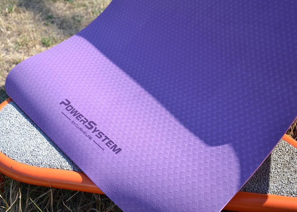 Килимок для йоги та фітнесу Power System PS-4060 TPE Yoga Mat Premium Purple (183х61х0.6) Кам'янське - фото 9