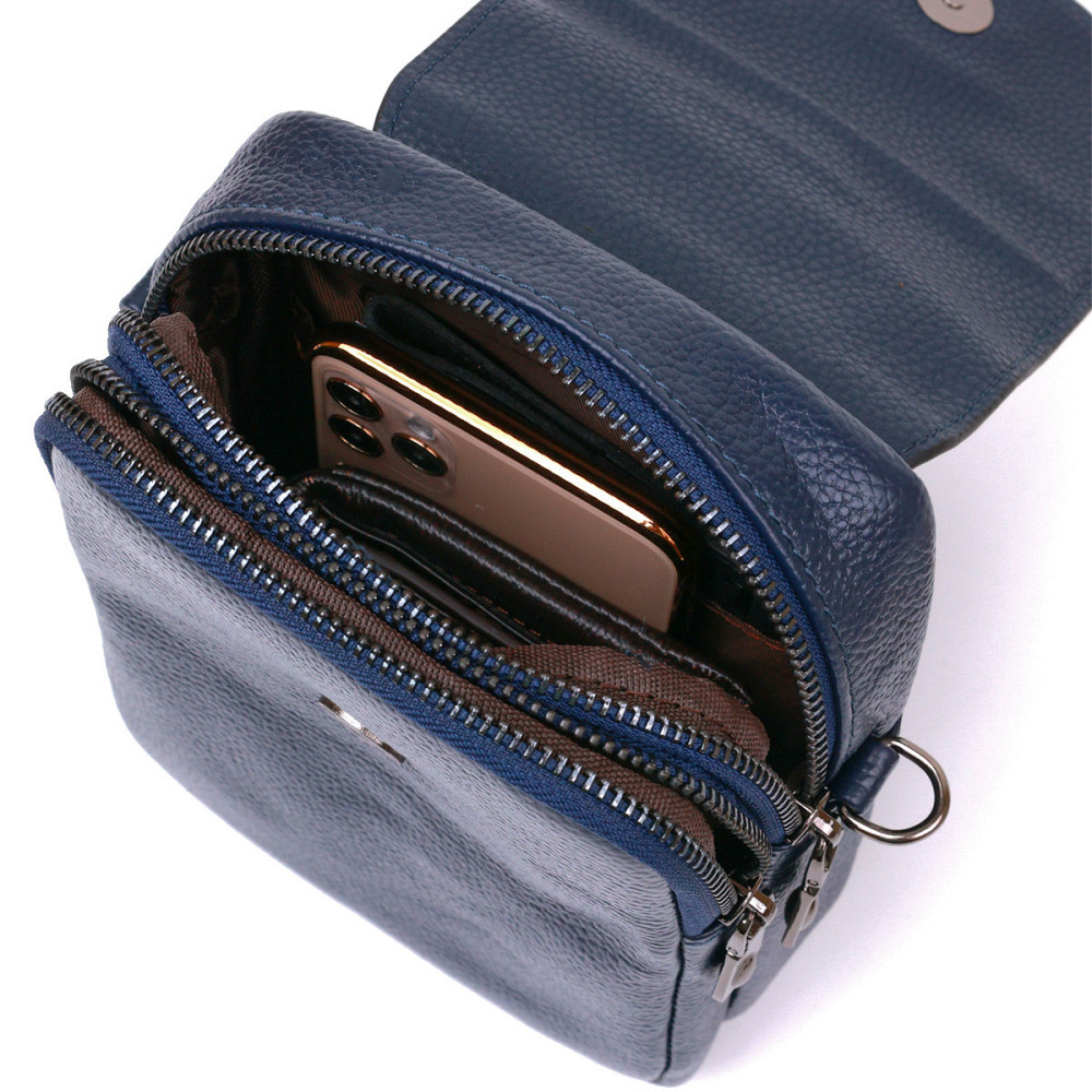 Сумка мужская из кожи Vintage 20694 Синий Киев - изображение 5