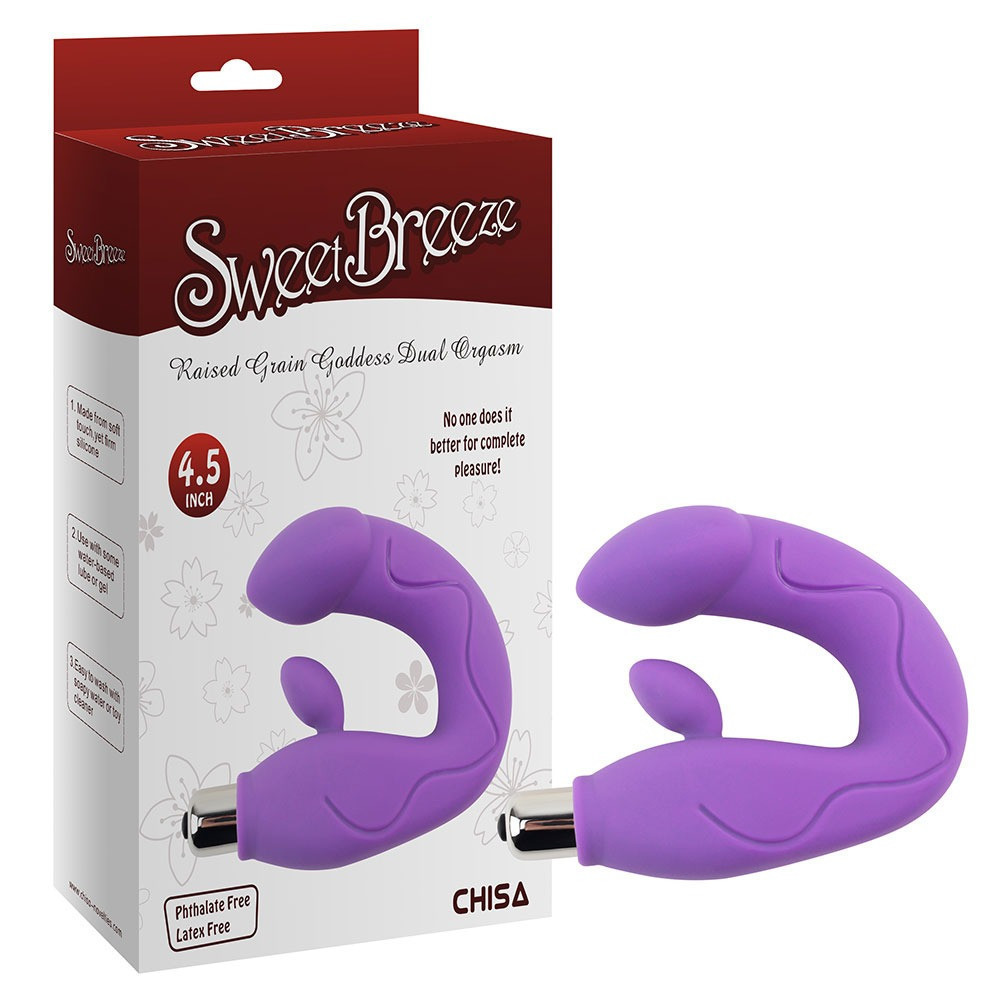 Вибратор двойной стимуляции Chisa Sweet Breeze для точки G и клитора, фиолетовый Sex Aura Киев - изображение 1