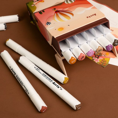 Художній маркер Arrtx Спиртові Alp ASM-02-SK02 12 кольорів, відтінки шкіри шкіри (LC302604) Вінниця - фото 10