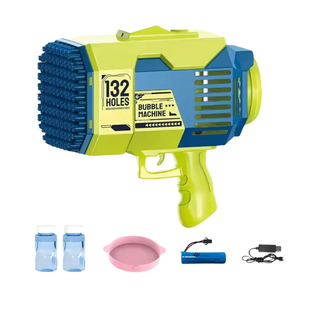 Пистолет для мыльных пузырей, генератор мыльных пузырей на аккумуляторе, мыльные пузыри для детей, зеленый Каменец-Подольский - изображение 5