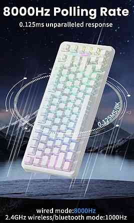 Ігрова Механічна Клавіатура Attack Shark X82 Pro HE магнітні світчі. Київ