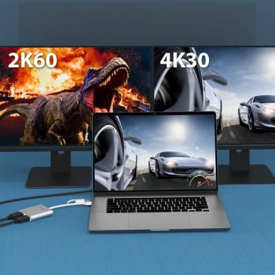 Адаптер USB-C/A to 2xHDMI F dual display J5create (JCA365-N) Винница - изображение 5