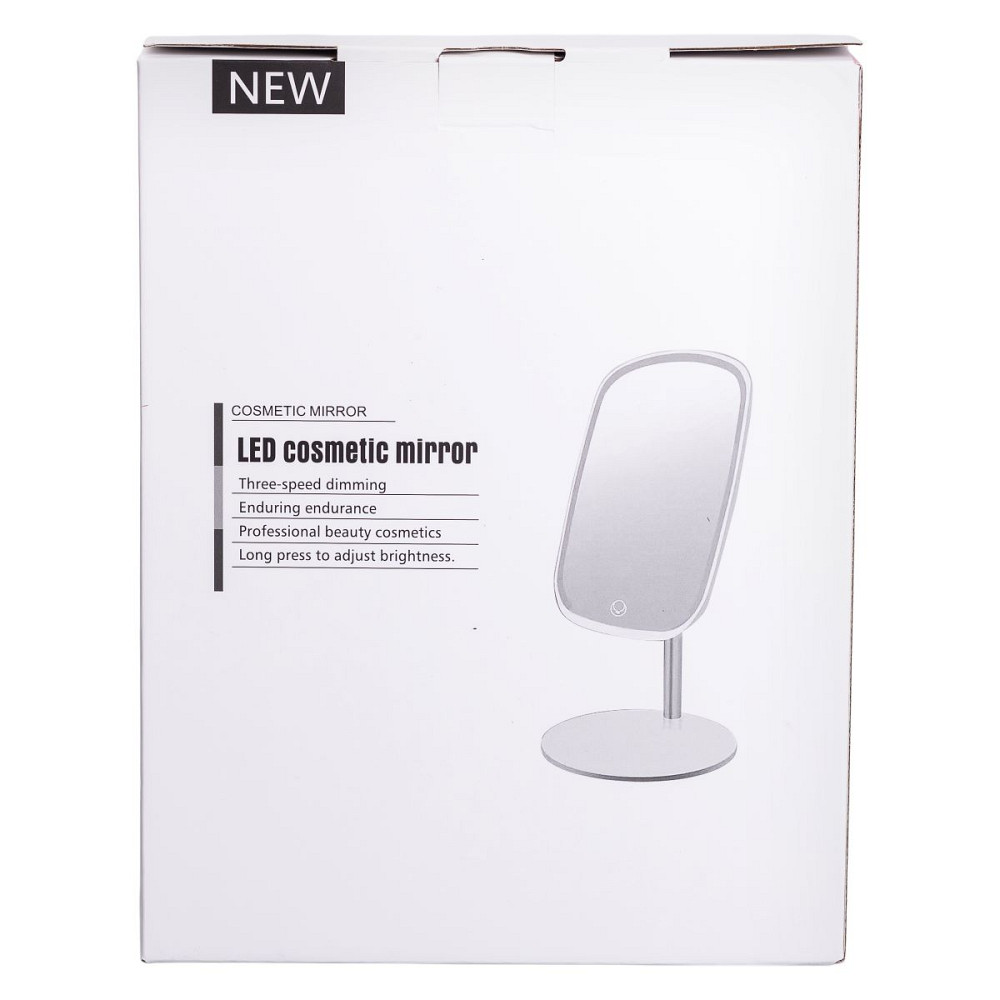 Yiwu Настільне дзеркало з підсвічуванням 23х18 см для макіяжу на ніжці Біле HP-10-6AW Коломыя - изображение 3