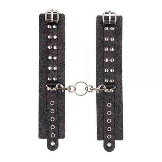 Наручники Leather Rastraints Hand Cuffs, Black Sex Aura Київ