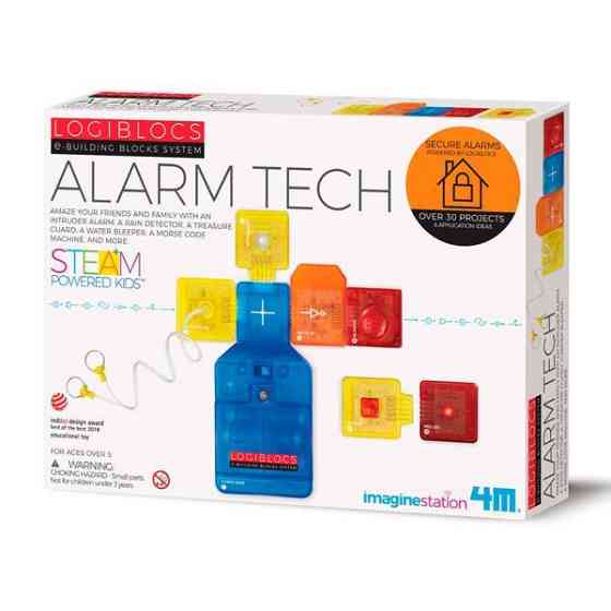 Електронний конструктор 4M Logiblocs Прилади сповіщення 7 модулів 30 проектів (00-06804) Харків