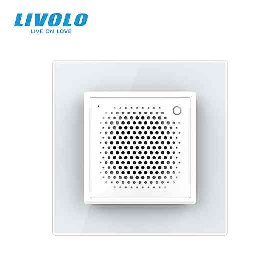 Розумний дверний дзвінок-сирена ZigBee Livolo білий скло (VL-C7-FCBZ-2WP) Коломыя