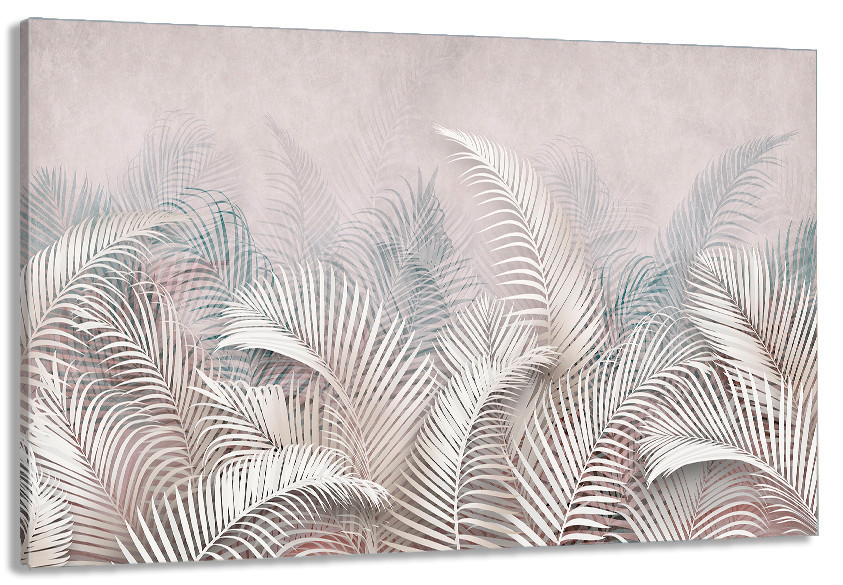 Картина полотно у вітальню / спальню     Абстракція Листя папороті       MLP_266 ( 60х30см ) 80х160см Київ - фото 1