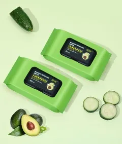 Салфетки для снятия макияжа с экстрактом авокадо, 60 шт, мягкое очищение, увлажнение кожи лица Одесса - изображение 7