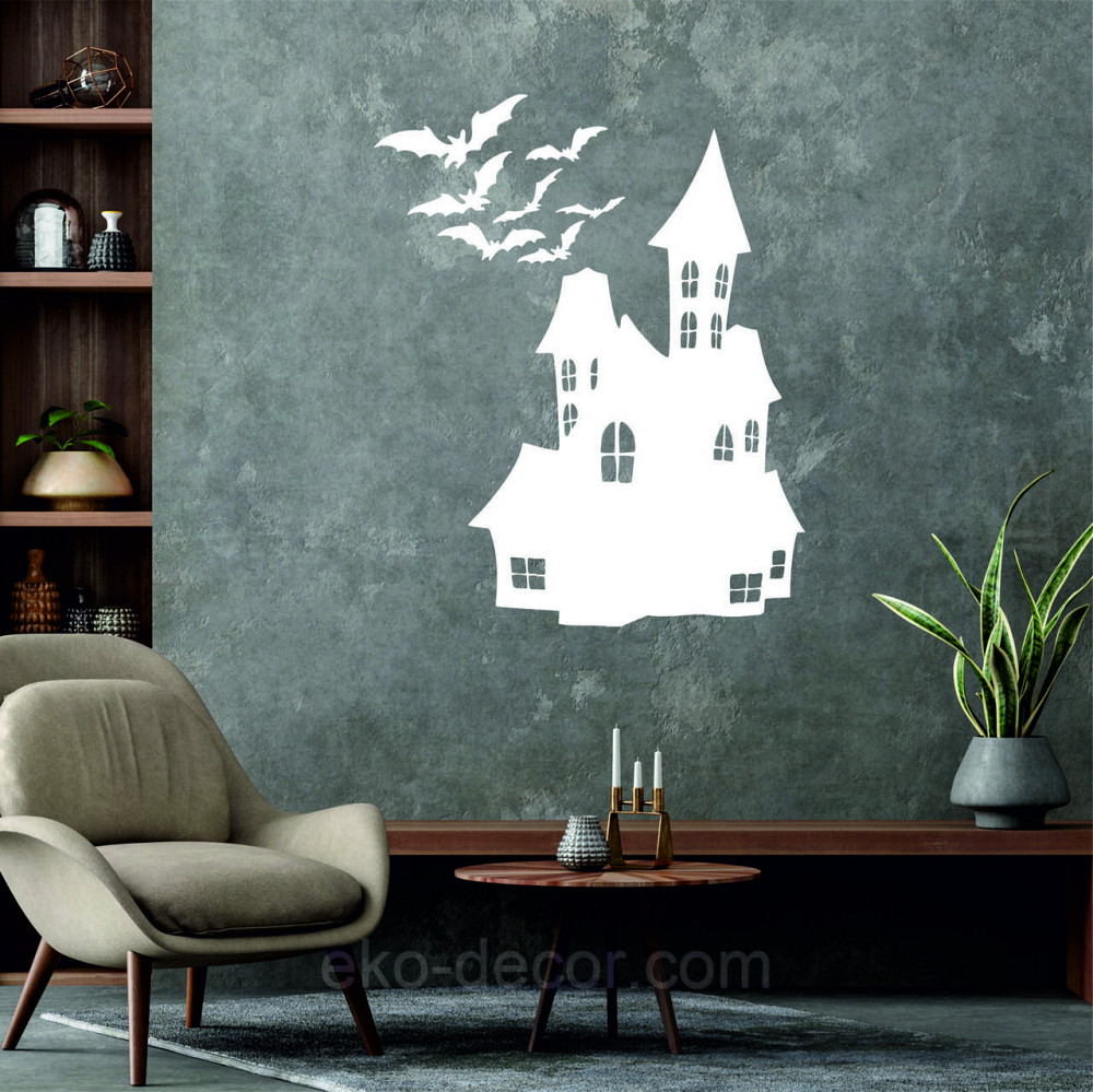 Декоративне настінне Панно «Замок», Декор на стіну 50*38 см, Білий Київ - фото 8