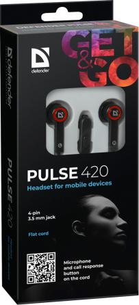 Гарнитура Defender Pulse 420 Red (63424) (6217089) Киев