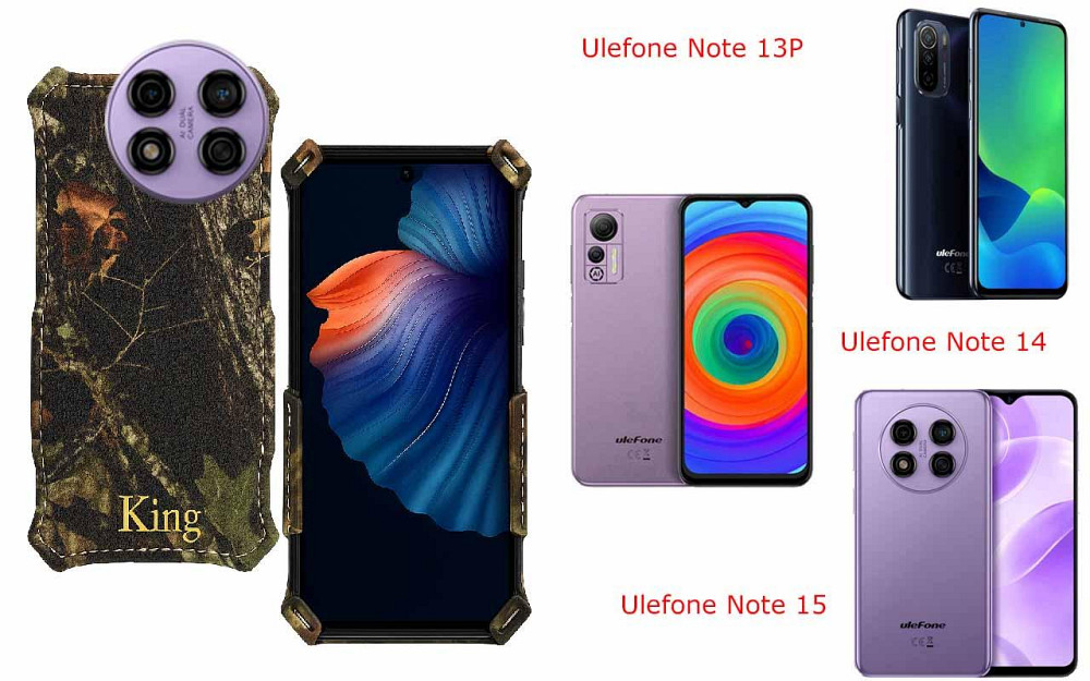 Бампер King для Ulefone Note 13P, Note 14, Note 15, із посиленим корпусом, колір Дубок Київ - фото 1
