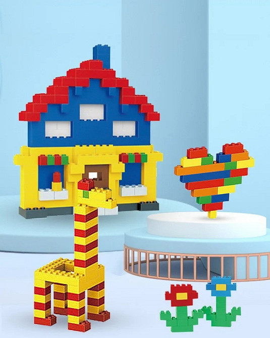 Дитячий розвиваючий конструктор 1000 штук у наборі,  1:48 дрібні будівельні блоки, 20x15x3.5 см Кам'янець-Подільський - фото 5