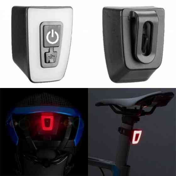 Велосипедний ліхтар габарит T11-15LED Red + кліпса + microUSB + 5 режимів Вінниця