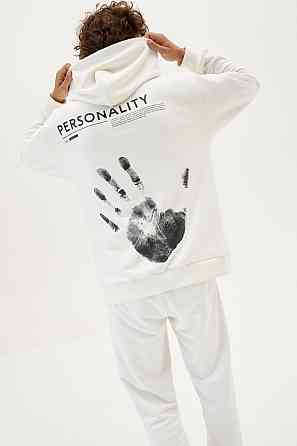 Худі, біла толстовка чоловіча, світшот 2711253841 розмір 52 Дніпро