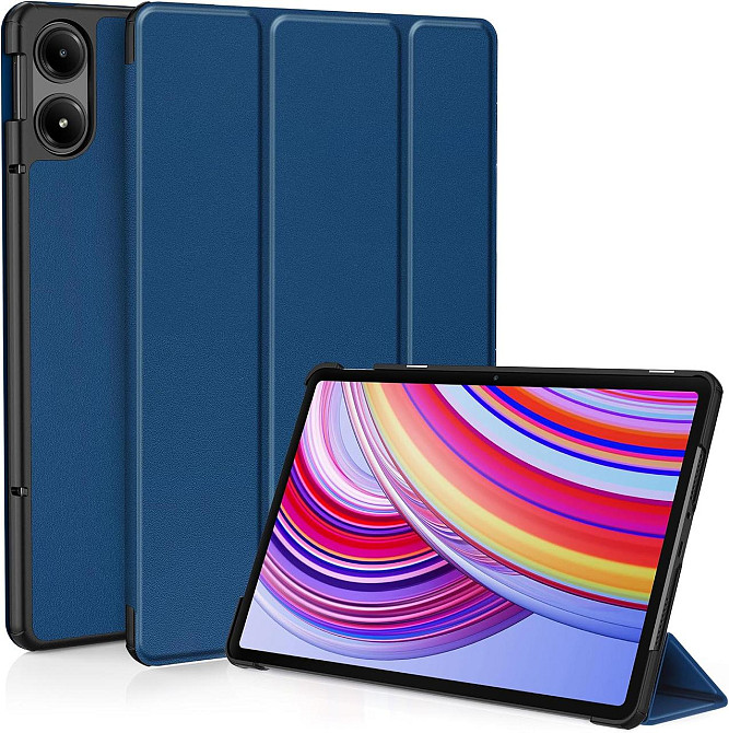 Чохол EasyAcc для Redmi Pad Pro 12.1 / Xiaomi Poco Pad 12.1 2024, захисний чохол з ультратонкої штучної шкіри з функцією підставки Дніпро - фото 1