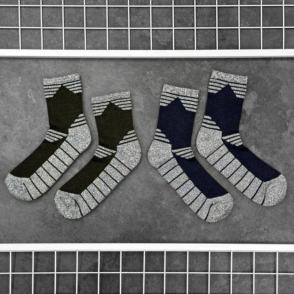 Сині з сірими вставками чоловіча шкарпетки спортивні Pobedov Heat Київ - фото 7