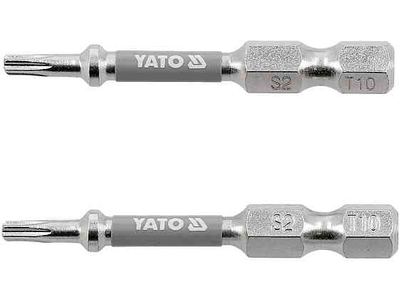 Насадка викруткова YATO TORX T10 х 50 мм. HEX 1/4", покрита нікелем, 2 шт.[10] Одеса