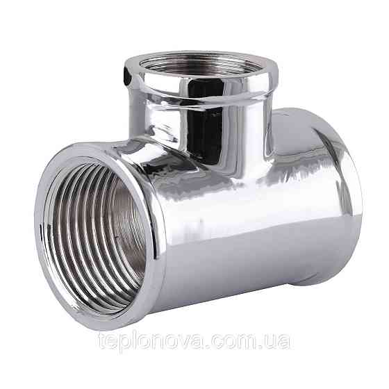 Тройник SOLOMON 1″х3/4″х1″ ВВВ хром 8202 Черновцы