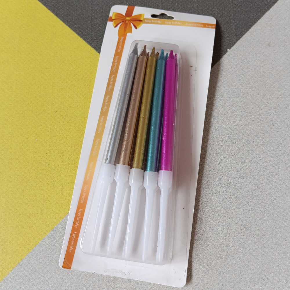 Свечи для торта 10шт. хром ассорти Киев - изображение 1