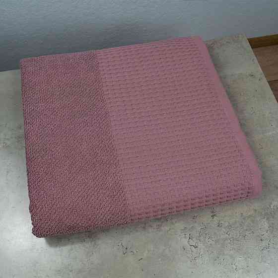 Банний рушник Вафельний Бордюр GM Textile 70х140см 500г/м2 (Виноград) Суми