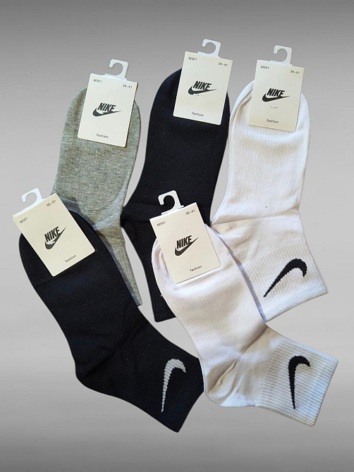 Жіночі спортивні шкарпетки (5 штук) Nike W5. Розмір 36-41 Київ - фото 3