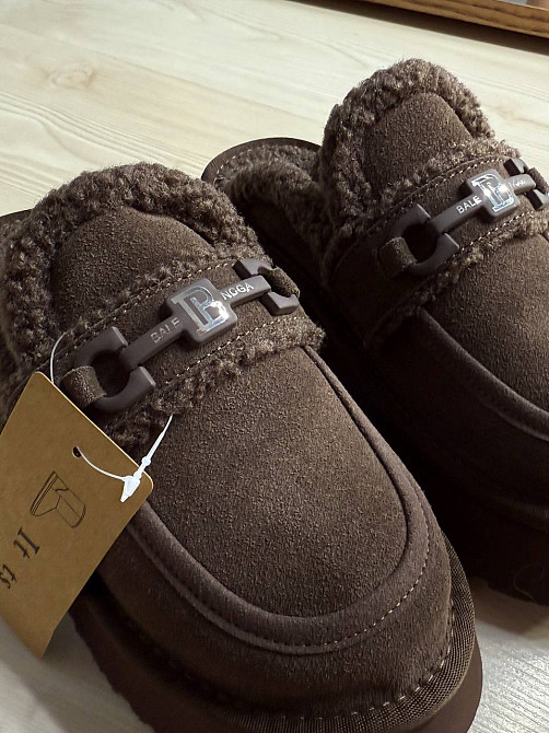 Уггі жіночі Itts 080-24 лофери капці на платформі з хутром коричневі, 37, 23,5 см Київ - фото 16