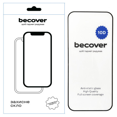 Стекло защитное BeCover Tecno Spark Go 1 (KL4) 10D Black (712724) Винница - изображение 1