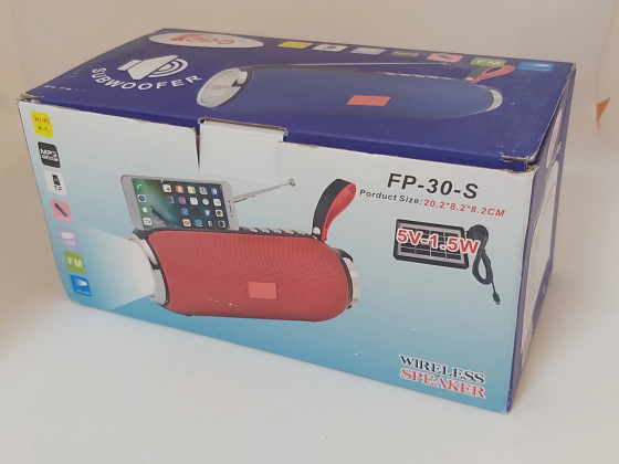 Портативна колонка FP-30-S із сонячною панеллю та ліхтарем Київ